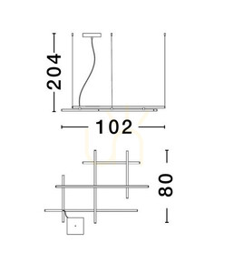 Biele závesné LED svietidlo Luces Exclusivas TUMBES LE44472 83 W 4847 lm 3000 K small 3