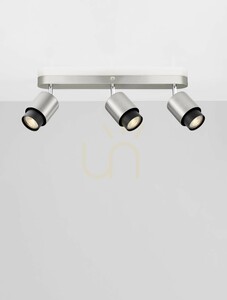 Stropné bodové svietidlo YAPACANI Luces Exclusivas LE44977 3xGU10 sivé small 2