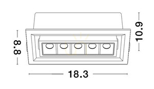 Zápustné bodové svietidlo MURELIA Luces Exclusivas LE65129 small 1