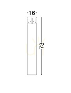 Záhradný LED stĺpik Luces Exclusivas NEVARRO LE75127, matná čierna, 73 cm, 3000 K small 3