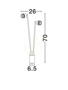 Záhradný stĺpik Luces Exclusivas BELANOR LE75165, 2 hlavy, antracit, LED 6 W 3000 K IP65 small 3