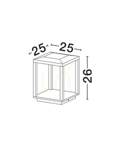 ORVENZA Osvetľovací stĺpik od Luces Exclusivas LE75174 small 3