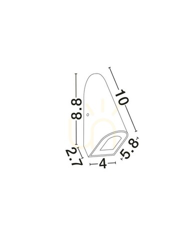 Skontrolujte Vonkajšie nástenné svietidlo TELVANO od spoločnosti Luces Exclusivas LE75313