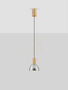 Závesné svietidlo Luces Exclusivas SARDUNO LE45136 zlato-sivé LED 8 W 3000 K 17 cm small 1