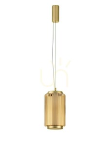 LED závesné svietidlo TABRUNO Luces Exclusivas LE45170, zlaté, jantárové sklo, 18 cm small 0