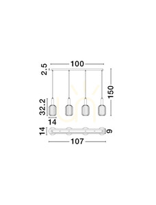 Závesné svietidlo QUERISA od Luces Exclusivas LE45217 3 Závesné svietidlo QUERISA od Luces Exclusivas LE45217 small 3