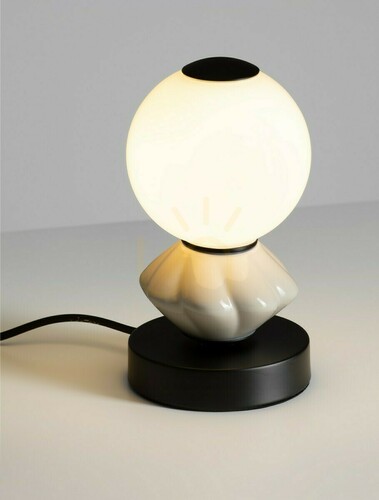 Skontrolujte Stolová lampa Luces Exclusivas MONRETA sivá keramika sklo 22 cm LE45238