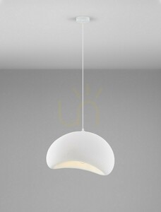 Závesné svietidlo PALINZA, biele, 50 cm, E27, Luces Exclusivas LE45317 small 1