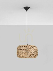 Závesné svietidlo Luces Exclusivas NAVANTA LE45376 s pleteným tienidlom 40 cm small 1