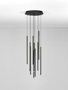 Závesné svietidlo Luces Exclusivas NOVENCIO LE45464 čierne LED 41 W 40 cm small 1