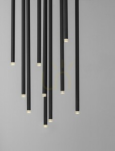 Závesné svietidlo Luces Exclusivas NOVENCIO LE45464 čierne LED 41 W 40 cm small 2