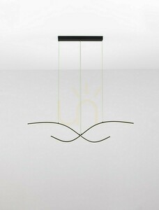 Závesné LED svietidlo Luces Exclusivas CIRVELA LE45485 čierne 27 W 115 cm small 1
