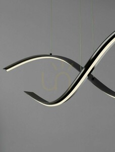 Závesné LED svietidlo Luces Exclusivas CIRVELA LE45485 čierne 27 W 115 cm small 3