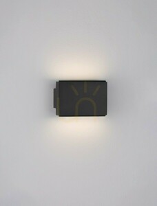 Čierne LED nástenné svietidlo LORANCA LE45563 10 W 487 lm 3000 K small 2