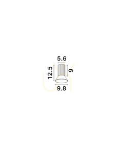 Stropné bodové svietidlo Luces Exclusivas Marenzo čierno-zlaté GU10 10 W LE45601 small 3