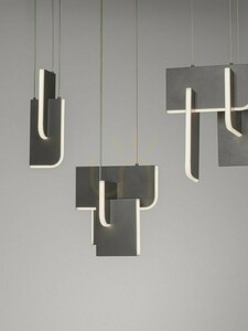 Závesné svietidlo ALBAIDA Luces Exclusivas LE45726 LED 20 W sivé small 3