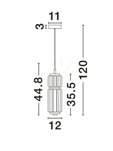 Závesné svietidlo ALQUERI Luces Exclusivas LE45808 small 4