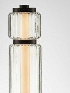 Stolová LED lampa ALQUERI čierna s ryhovaným tienidlom, 39 cm, Luces Exclusivas LE45809 small 4