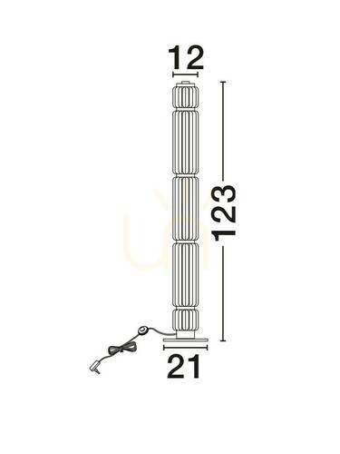 Skontrolujte Stojacia lampa ALQUERI Luces Exclusivas LE45810.
