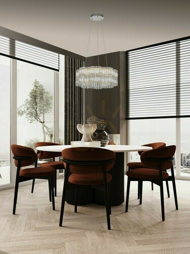 Skontrolujte Krištáľové závesné svietidlo Luces Exclusivas ARIZA LE45851, sivé, LED 34 W, 60 cm