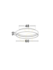 LED stropné svietidlo Luces Exclusivas ATECA LE45889 biele 60 cm 59 W small 5