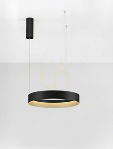Čierne závesné LED svietidlo Luces Exclusivas ATECA LE45894 50 cm small 2