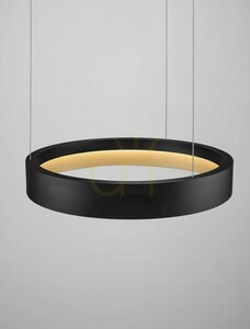 Čierne závesné LED svietidlo Luces Exclusivas ATECA LE45894 50 cm small 3