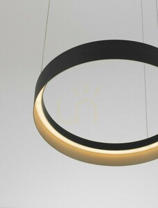 Čierne závesné LED svietidlo Luces Exclusivas ATECA LE45894 50 cm small 4
