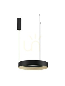 Čierne závesné LED svietidlo Luces Exclusivas ATECA LE45894 50 cm small 0