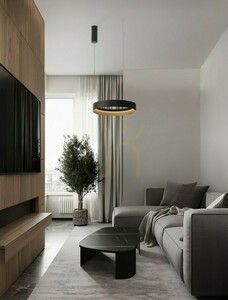 Čierne závesné LED svietidlo Luces Exclusivas ATECA LE45894 50 cm small 6
