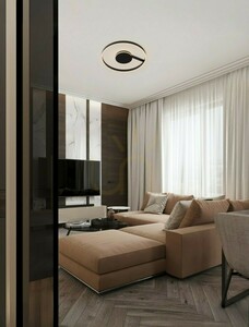 LED stropné svietidlo Luces Exclusivas AZKOIT LE45903, čierne, 60 cm, 48 W small 5