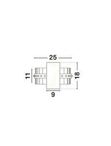LED nástenné svietidlo BASCON Luces Exclusivas LE45934, zlaté, 19 W small 5
