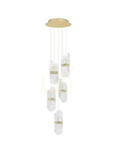 Skontrolujte Závesné svietidlo Luces Exclusivas BOSSOST LE45955 zlaté LED 34 W 30 cm