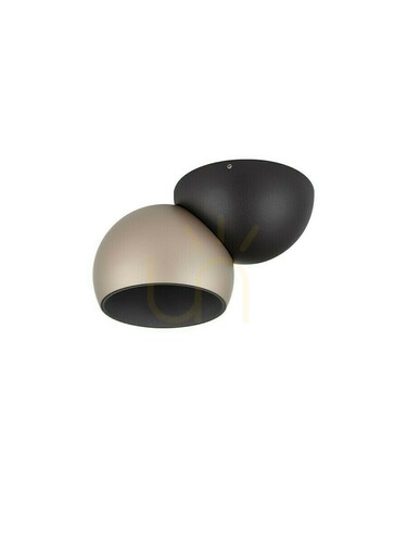 Skontrolujte Stropné bodové svietidlo FRONTERA LED 11W 826lm 3000K zlato-čierne 10 cm LE46046 Luces Exclusivas