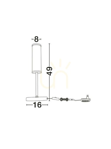 Skontrolujte Stolová lampa JUMILLA od Luces Exclusivas LE46082