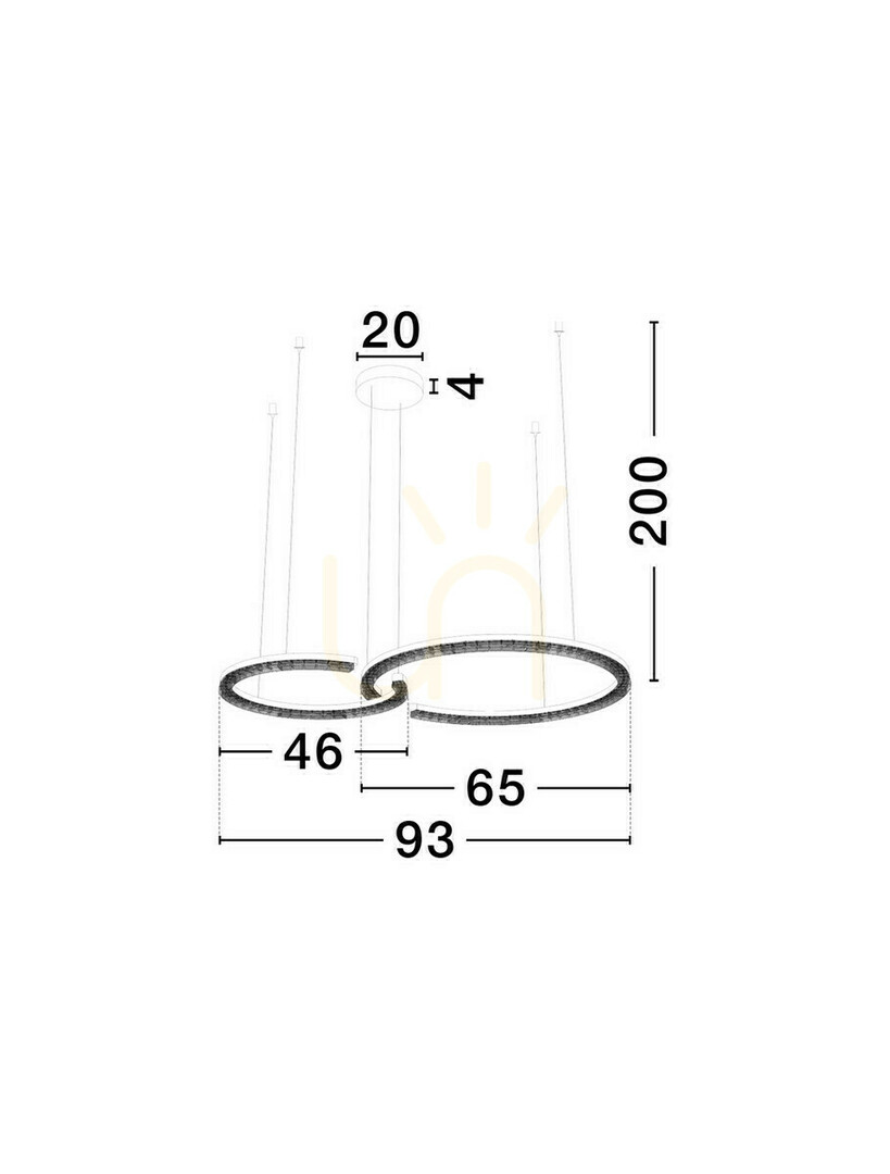 Šou Závesné svietidlo MAHON Luces Exclusivas LE46094 Závesné svietidlo MAHON Luces Exclusivas LE46094