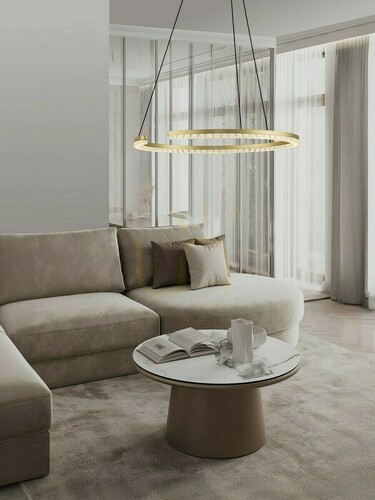 Skontrolujte Závesné LED svietidlo Luces Exclusivas MAHON LE46100, zlaté, 65 cm, 3000 K