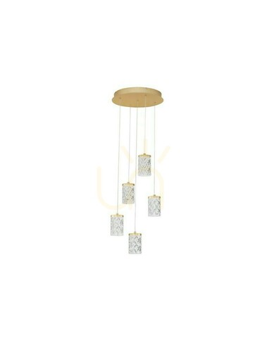 Skontrolujte Závesné svietidlo MURO Luces Exclusivas LE46122 zlaté LED 35 W