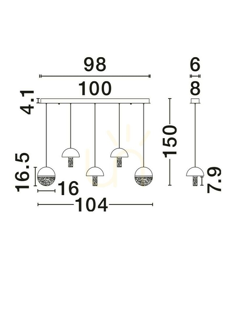 Náhľad Závesné svietidlo TARREGA Luces Exclusivas LE46188 Závesné svietidlo TARREGA Luces Exclusivas LE46188