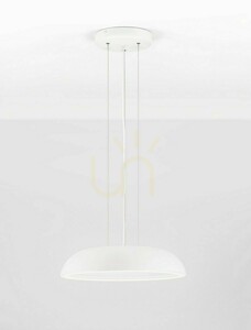 Závesné LED svietidlo Luces Exclusivas VENCID LE46215, biele, Ø 45 cm, 25 W, 1765 lm, 3000 K, stmievateľné TRIAC small 1