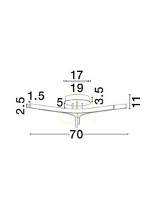 LED stropné svietidlo Luces Exclusivas UJUE LE46226, čierne, 70 cm, 29 W, 3000 K small 6