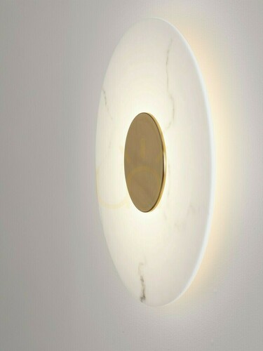 Skontrolujte LED nástenné svietidlo VILLAN Luces Exclusivas LE46230, 60 cm, biele so zlatými detailmi