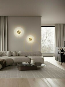 LED nástenné svietidlo VILLAN Luces Exclusivas LE46230, 60 cm, biele so zlatými detailmi small 3