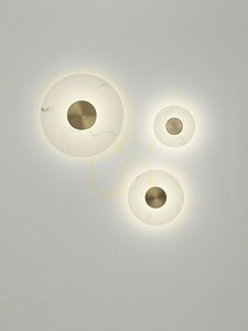LED nástenné svietidlo VILLAN Luces Exclusivas LE46230, 60 cm, biele so zlatými detailmi small 5