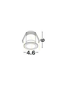 Zapustené LED svietidlo Luces Exclusivas BENIFA biele 3 W LE62045 small 1