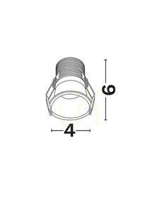 Biele zapustené LED svietidlo CAMARI Luces Exclusivas 6 W LE62136 small 1