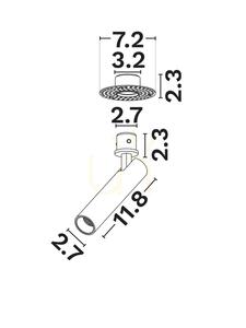 Zapustené stropné LED svietidlo CAMBIL Luces Exclusivas LE62190, čierne small 2