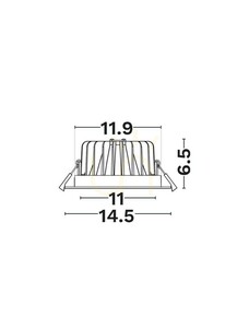 Zapustené svietidlo Luces Exclusivas CHELVA LE62296 biele LED 18 W 4000 K IP54 small 3