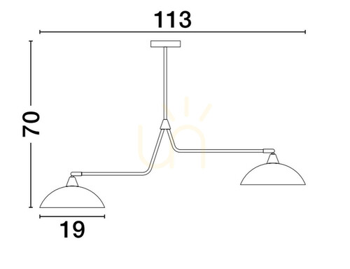 Skontrolujte Závesné svietidlo BAMORE Luces Exclusivas LE43707