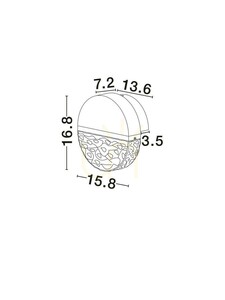 Nástenné svietidlo TARREGA od Luces Exclusivas LE46166 small 5